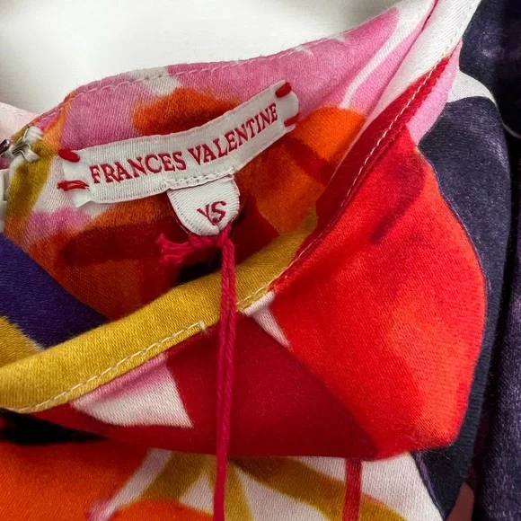 Frances Valentine Multicolor Floral Maxi Dress in Pink, Red, Orange & Yellow - Picture 3 of 5